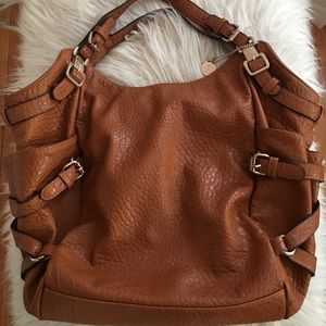 Big Buddha Brown Leather Tote
